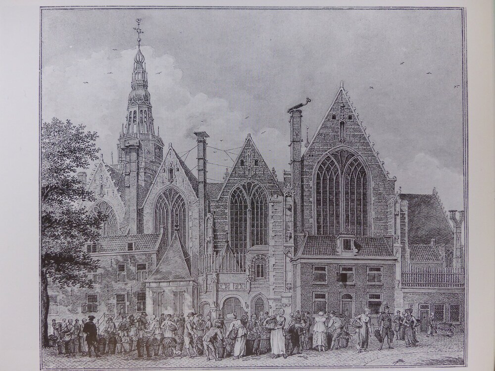 View of the South Side of the Oude Kerk