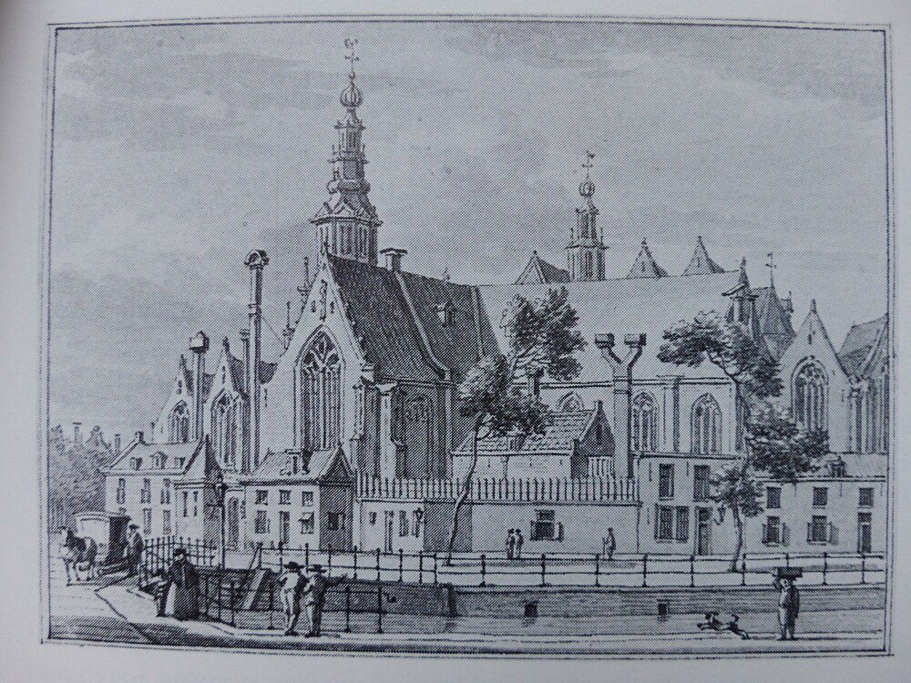 The Oude Kerk from the Oudezijds Voorburgwal